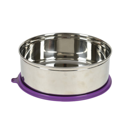 Signoraware - Papad Chapati Satainless Steel Food Container 1750ML Purple - Ghar Sajawat