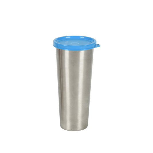 Signoraware - Single Wall Satainless Steel Food Tumbler 450ML Blue - Ghar Sajawat
