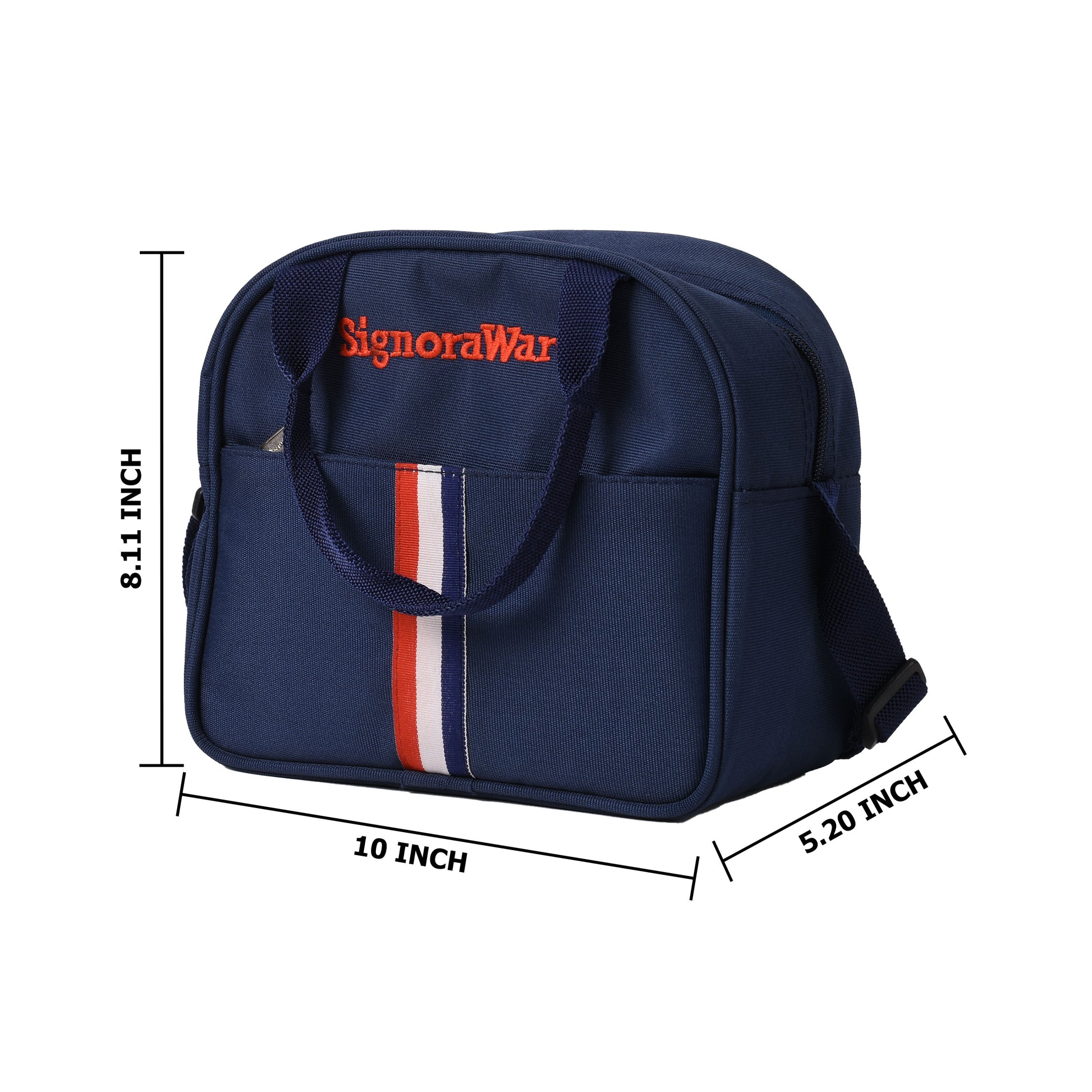 Signoraware - Stylish Steel Stainless Steel Lunch Box Set Of 4Pcs (1Pc-500ML+1Pc-350ML+Pc-250ML+Tumbler 1Pc-370Ml) Blue - Ghar Sajawat