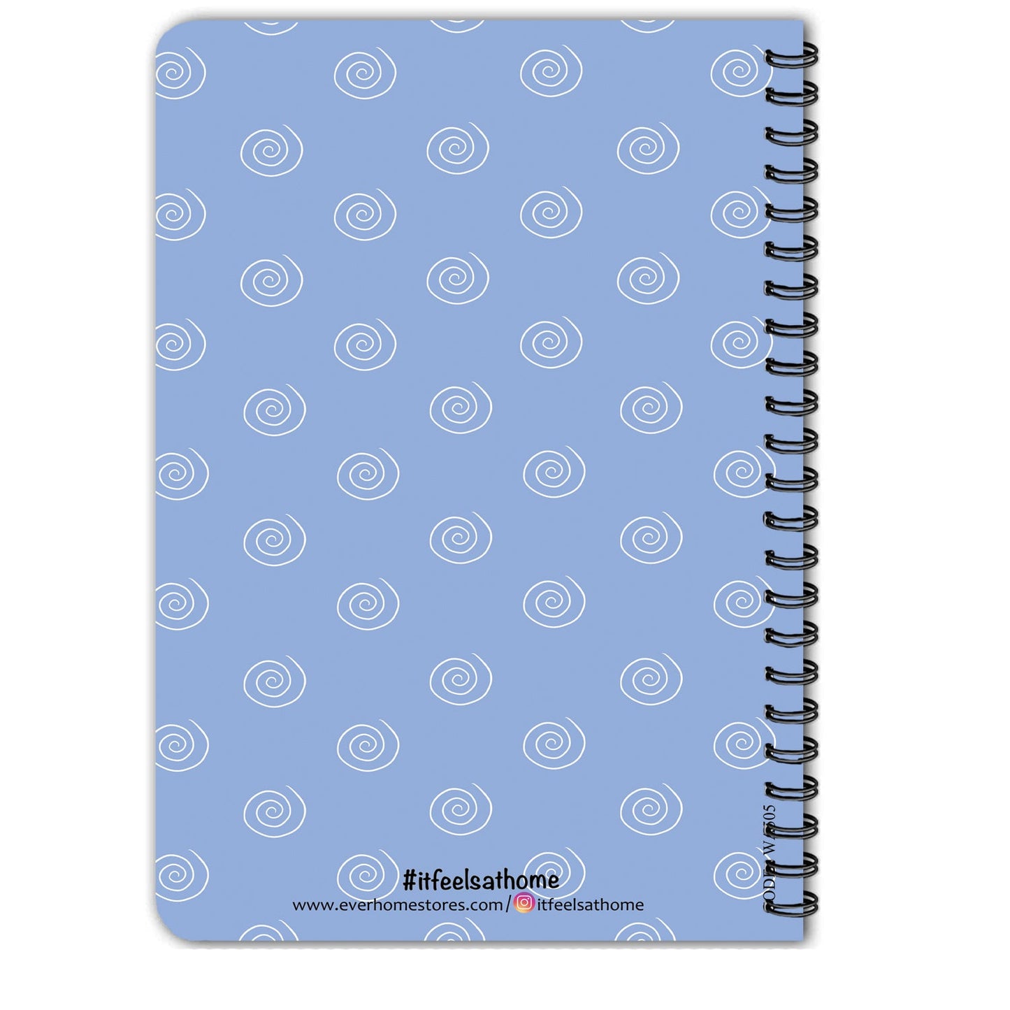 It Feels at Home Doodle Printed Diary Ruled - Spiral | A5 Size | Size: 8.5 X 6 inches | 100 Pages