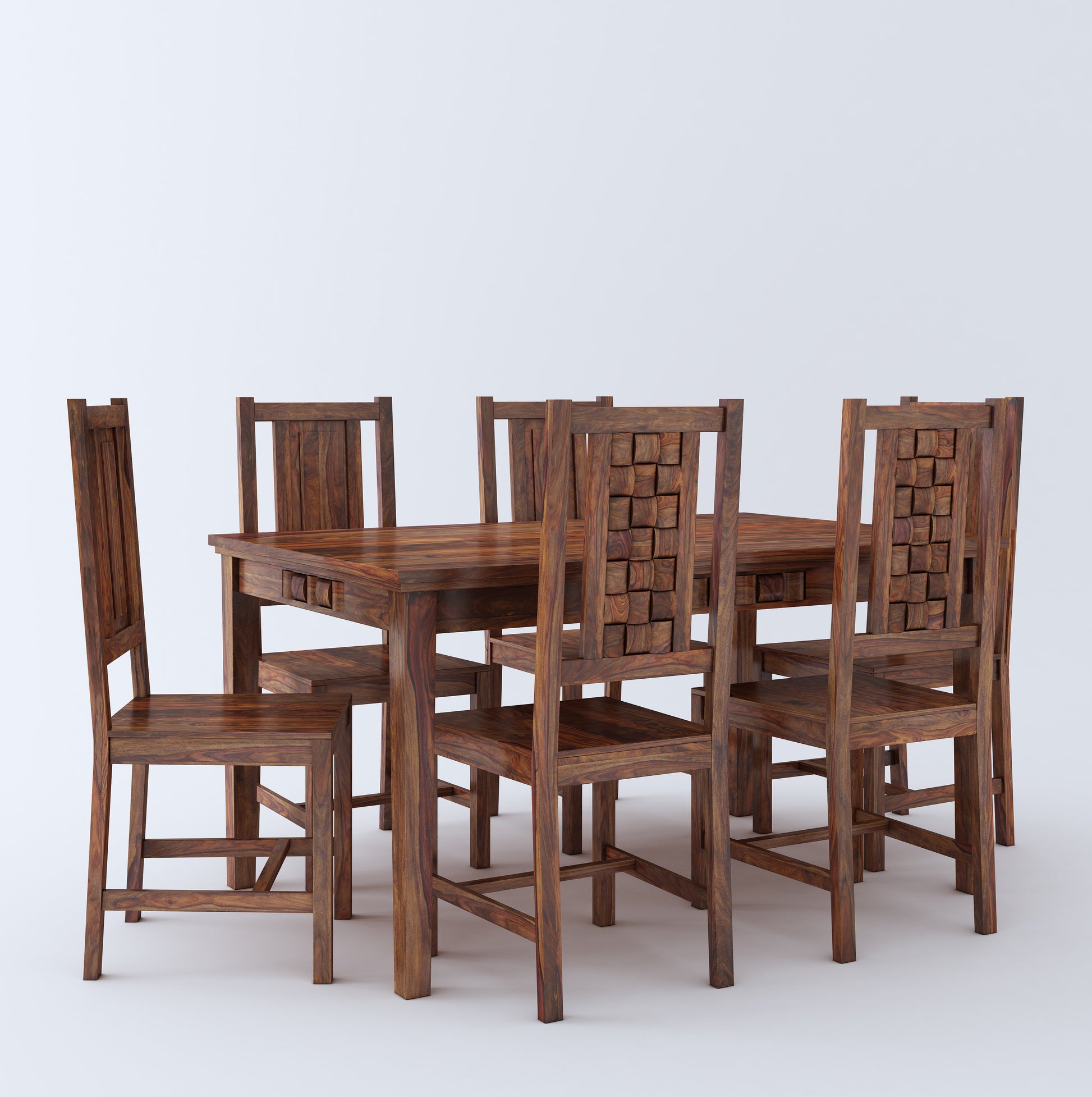 Weave 6 Seater Dining - Ghar Sajawat