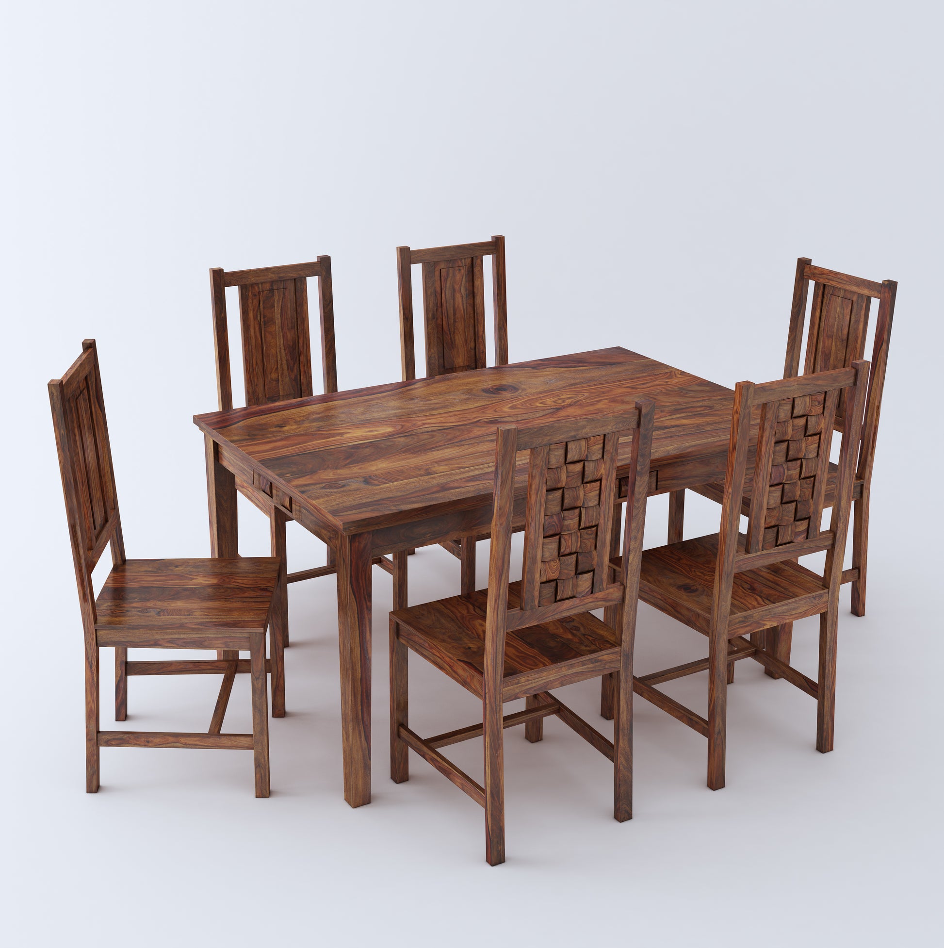 Weave 6 Seater Dining - Ghar Sajawat