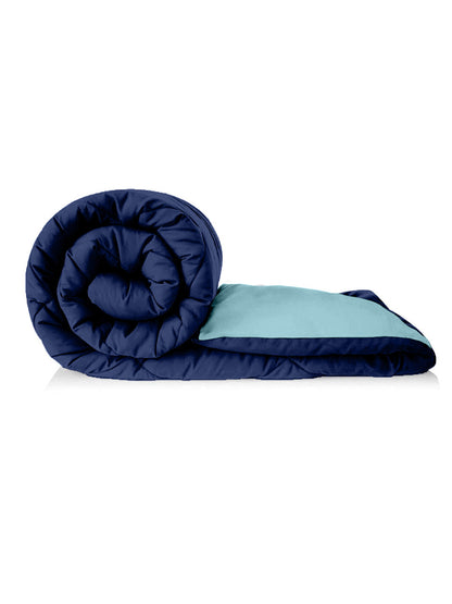 Blue Microfiber Double comforter for Mild Winter
