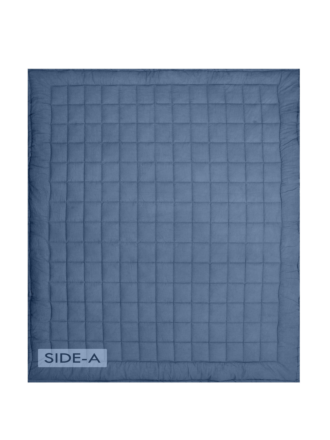 Starlight Blue & Provincial Blue Cambric Cotton Reversible Dohar